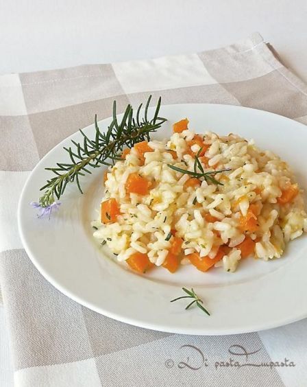 Risotto con zucca e rosmarino