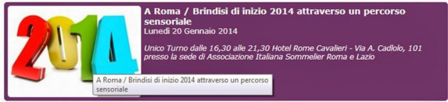 Brindisi 2014 per i soci "AIS Roma e Lazio" e non AIS nazionale