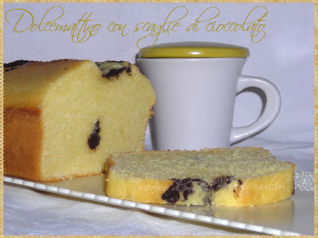 Dolcemattino con scaglie di cioccolato