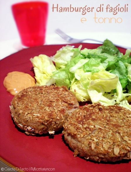 Hamburger di fagioli e tonno