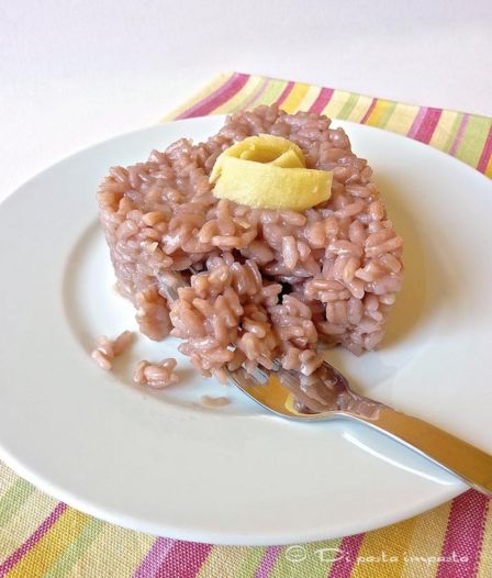 Risotto al vino rosso e zenzero