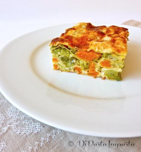 Lasagne con broccoli e zucca