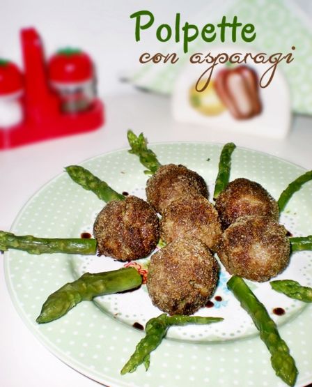 Polpette con asparagi