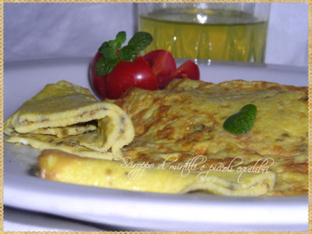 Omelette alle erbe aromatiche e mostarda di Digione alla maniera di Pereira