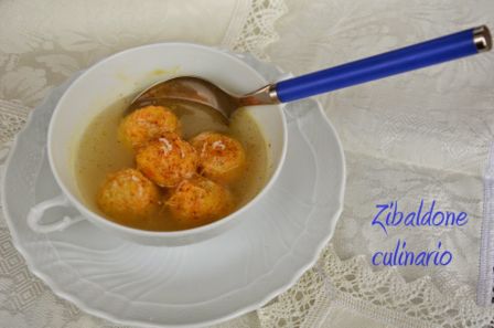 Canederli alle carote  e Castelmagno DOP