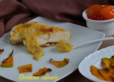 Pollo ripieno di zucca, amaretti e mostarda di Cremona