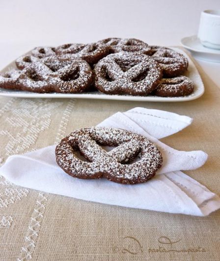 Brezel di cioccolato