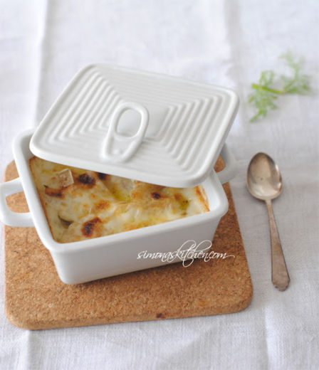 Finocchi Gratinati al Parmigiano Reggiano e Fiocchi di Sale al Rosmarino -  Fennel Gratin with Parmigiano Reggiano and Rosemary Cyprus Sea Salt Flakes