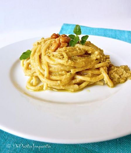 Spaghetti al pesto di carciofi