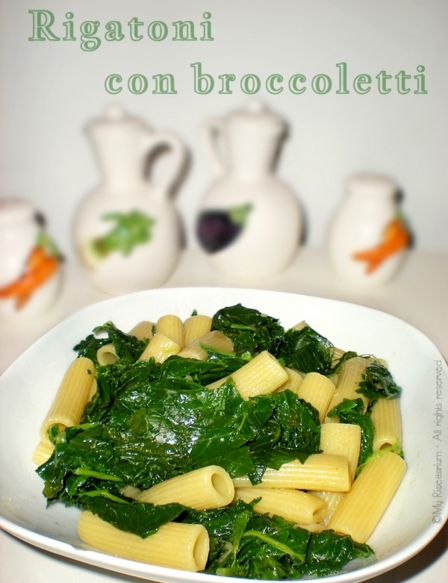 Rigatoni con broccoletti (ricetta light!)