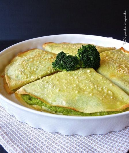 Crêpes al pesto di broccoli