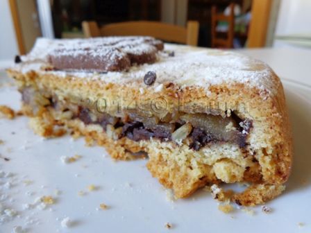 Crostata pere e cioccolato