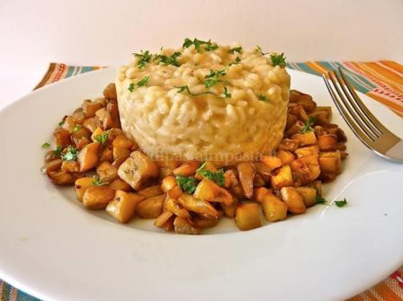 Risotto con le melanzane