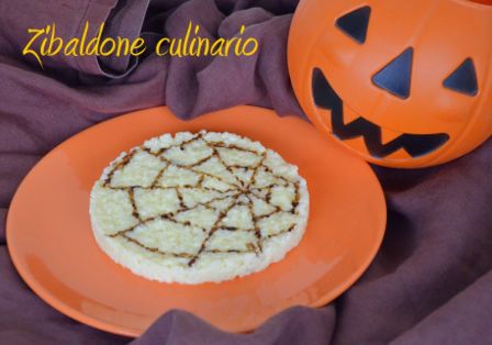 Risotto alla ragnatela per la festa di Halloween