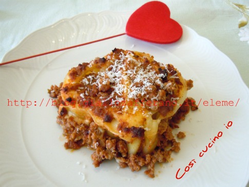 Cuori di pasta al forno