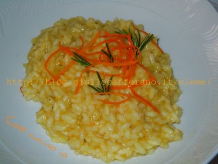 Risotto all’arancia e rosmarino