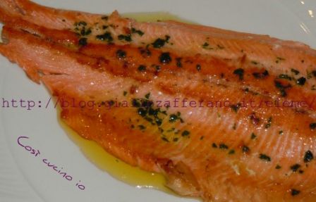 Trota salmonata alla griglia