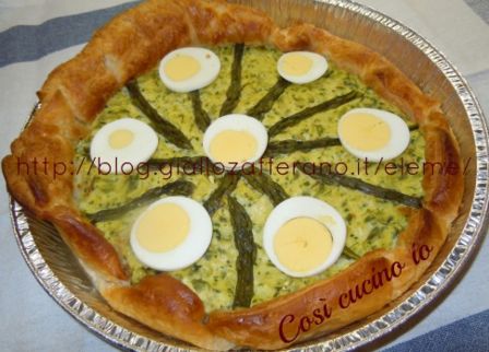 Torta salata ricotta e asparagi