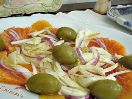 Insalata di arance, finocchio e cipolla di tropea