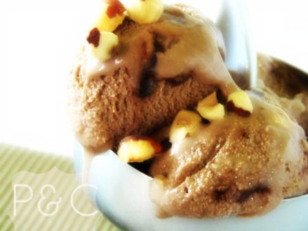 Gelato nocciolato senza gelatiera