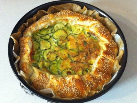 Torta salata con zucchine