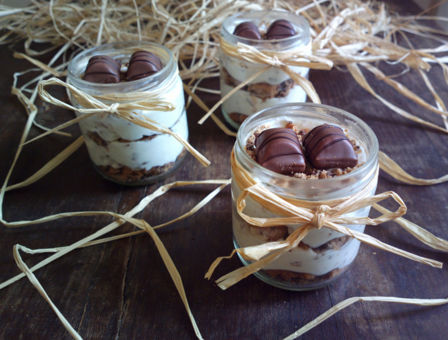 Mini Cheesecake kinder bueno in barattolo