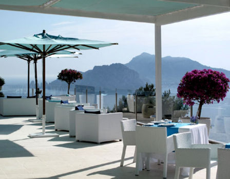 Relais Blu: vista su Capri, cuoco tedesco