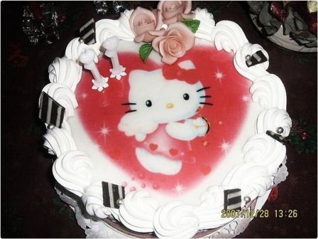 Hello kitty  sulla torta