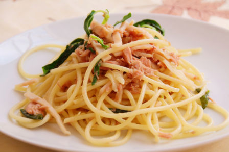 Spaghetti al tonno in bianco, ricetta