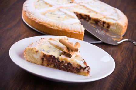 Ricetta torta ricotta e amaretti con cioccolato