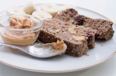 Torta alla banana cioccolato e burro di arachidi