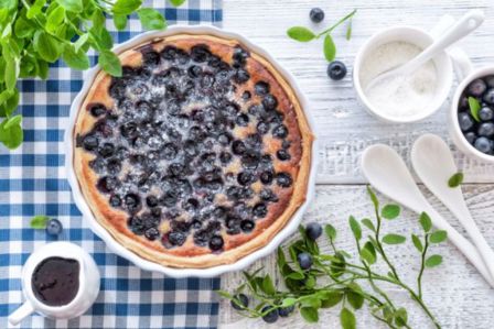 Torta rovesciata ai mirtilli di Cotto e Mangiato