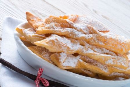 Chiacchiere ripiene di nutella: ricetta