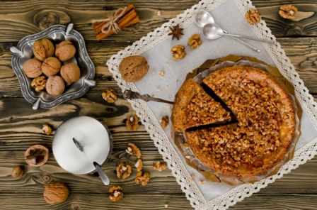 Crostata alle noci e miele