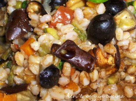 Farro con verdure e aceto balsamico