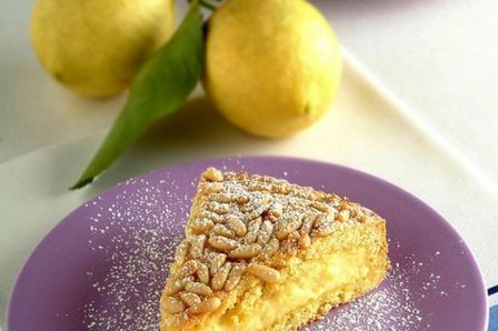 Torta della nonna alla toscana con crema e pinoli - passo passo con foto