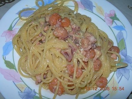 Spaghetti alla carbonara di mare