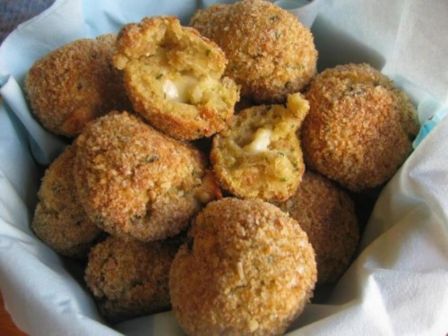 Polpette di melanzane con cuore al formaggio