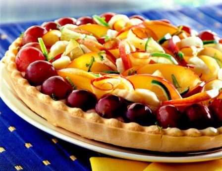 Crostata di frutta e banane