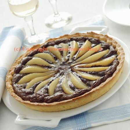 Crostata di cioccolato e pere  - facile facile con foto