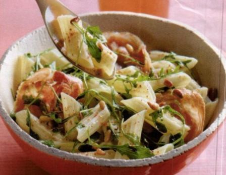 Pennette al salmone e rucola