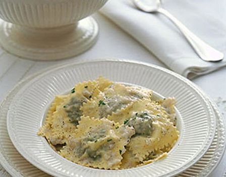 Agnolotti alla crema e tartufo