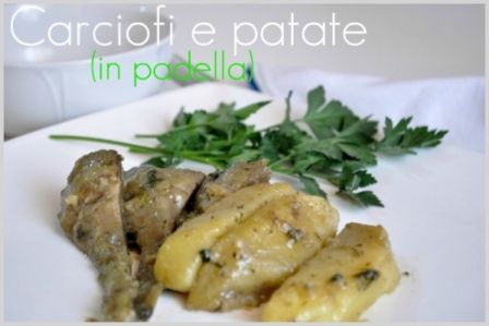 Carciofi e patate in padella