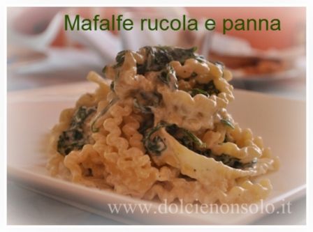 Mafalde con rucola e panna