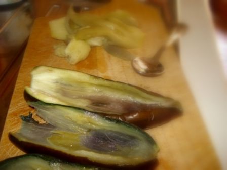 Barchette di melanzane con riso