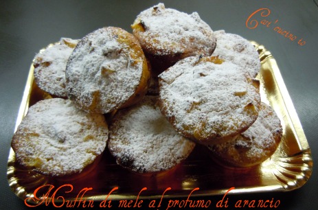 Muffin di mele al profumo di arancio