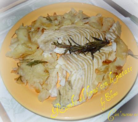 Rombo al forno con patate