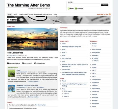 New Theme: The Morning After