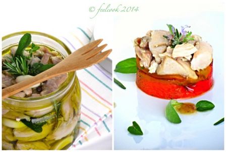 Tonno di coniglio e peperoni