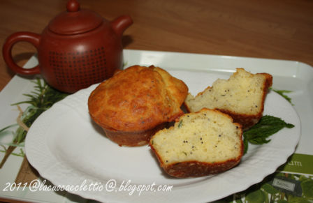 Muffins con scamorza, timo e menta e benvenuto settembre!